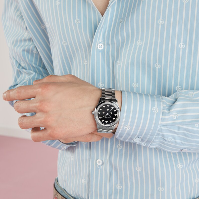 Steel G-timeless Watch, 38mm With Black 