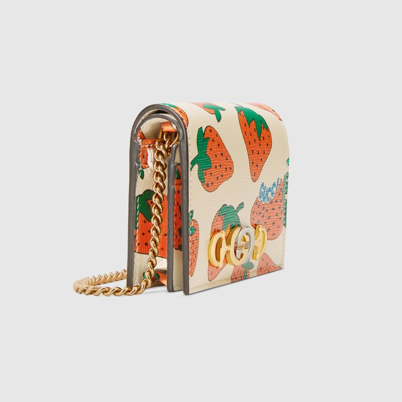 gucci wallet strawberry