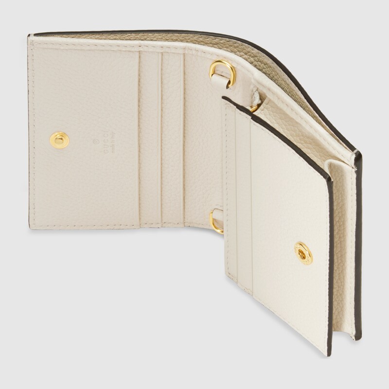 gucci leather card wallet