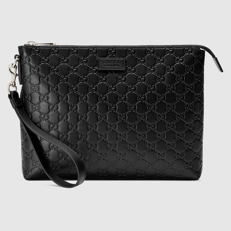 Bolso de Hombre Gucci Signature Suave en Piel Gucci Signature suave negra |  GUCCI® ES