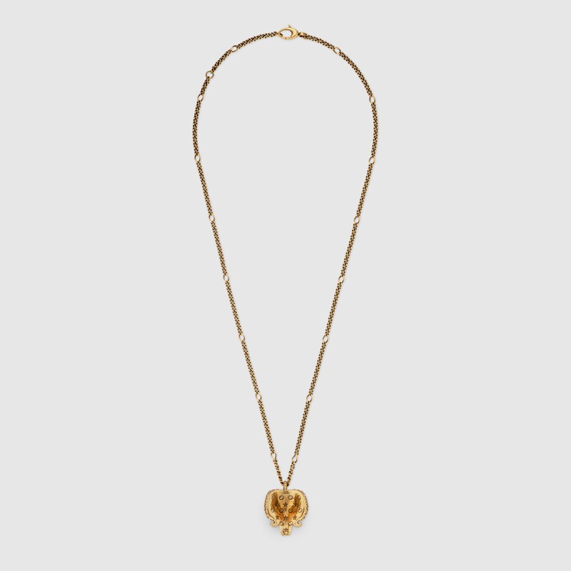 Undefined Metal Necklace With Aries Pendant Gucci Us View 1 N