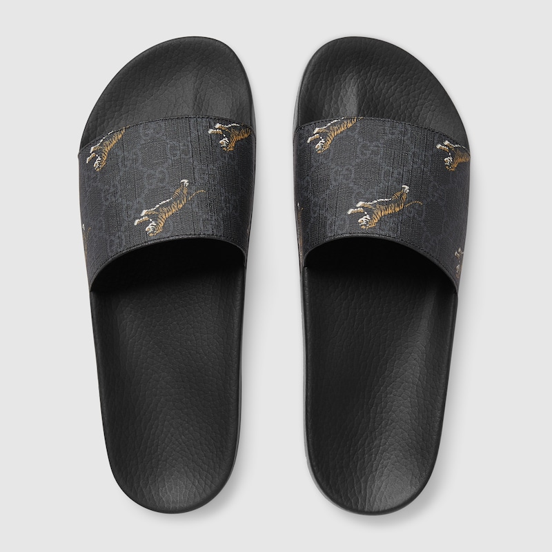 gg supreme tiger slide sandal