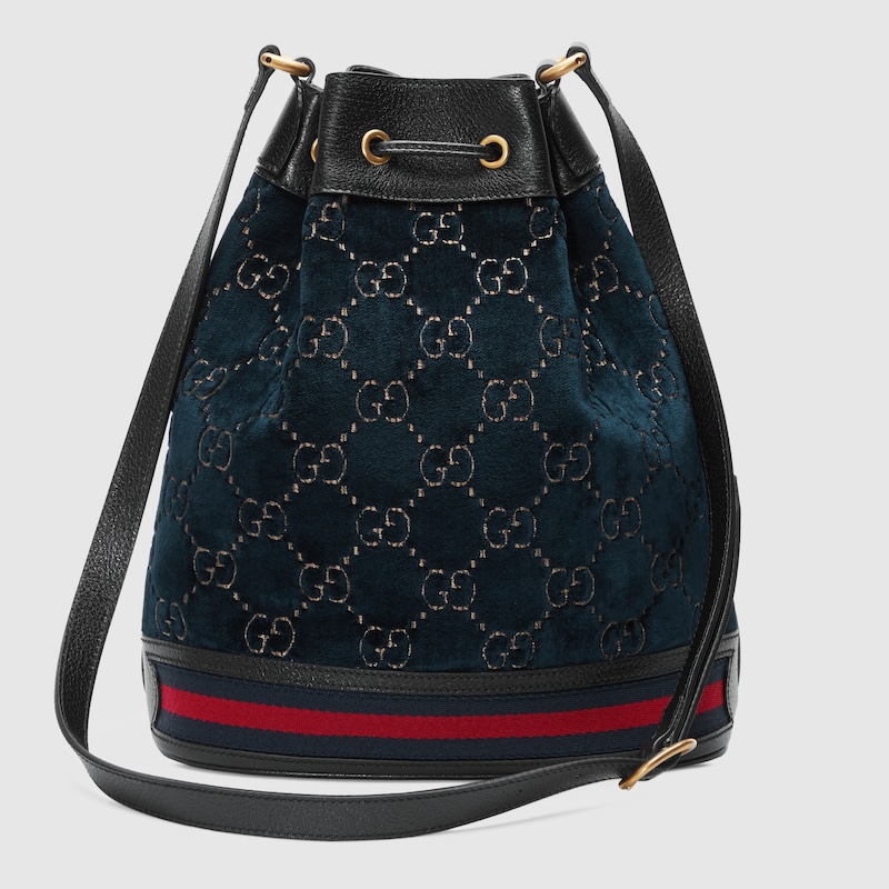 gucci velvet bucket
