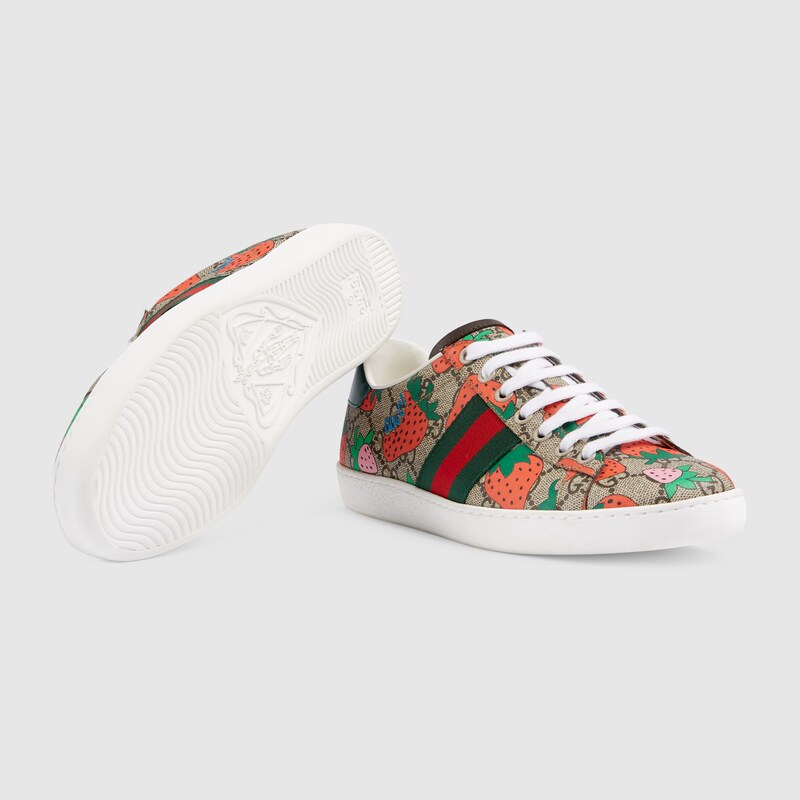 gucci strawberry sneakers