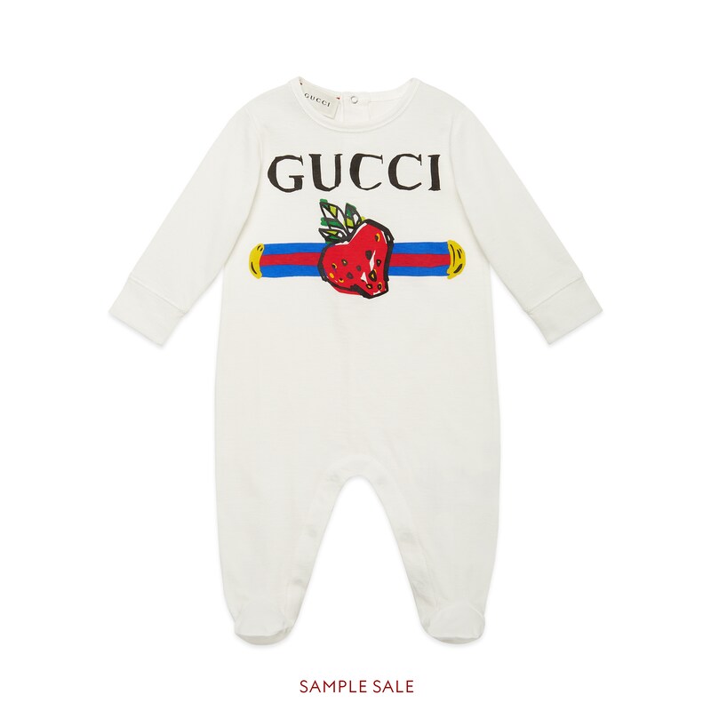 gucci baby sleepsuit