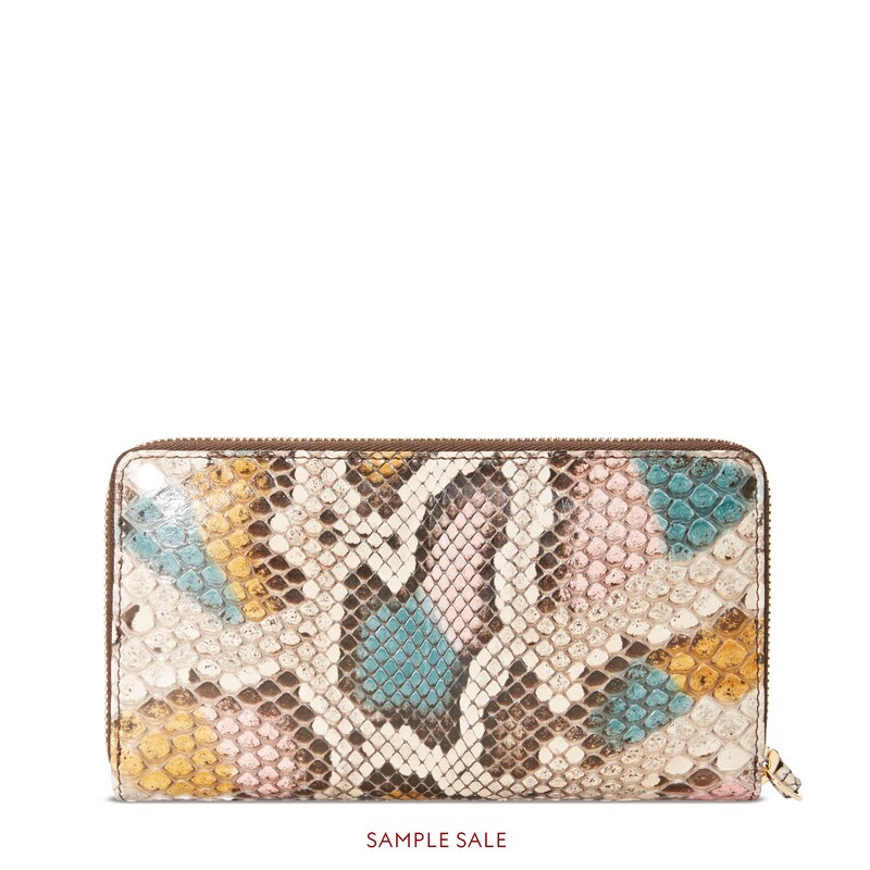 Ggマーモント パイソン ジップアラウンドウォレットマルチカラー パイソン Gucci Jp