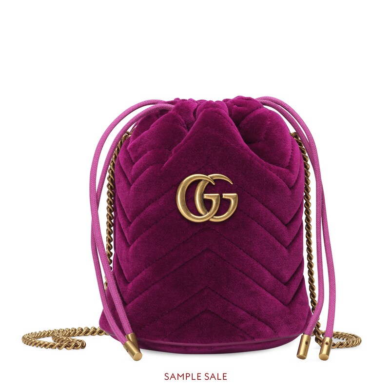 gucci marmont fuchsia velvet