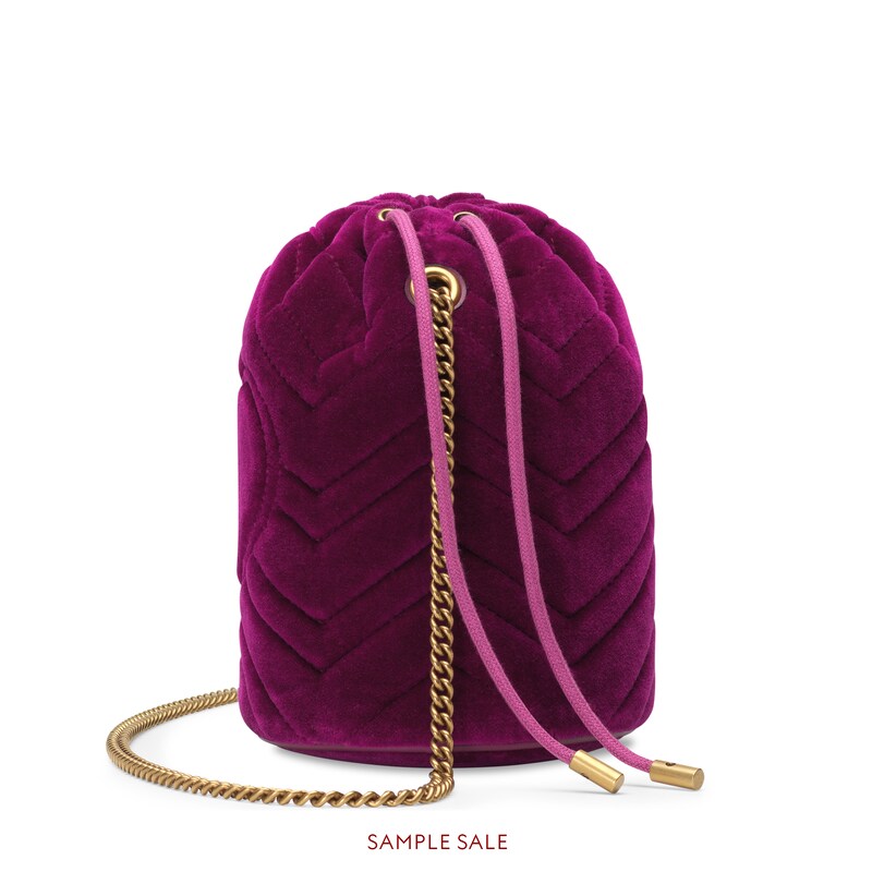 gucci marmont fuchsia velvet