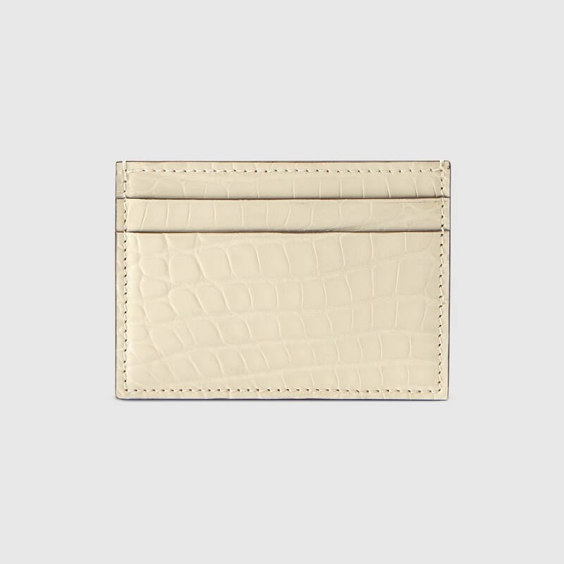 gucci crocodile card case