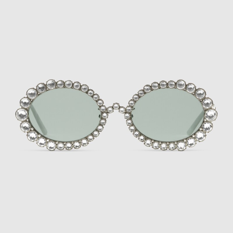 gucci oval sunglasses