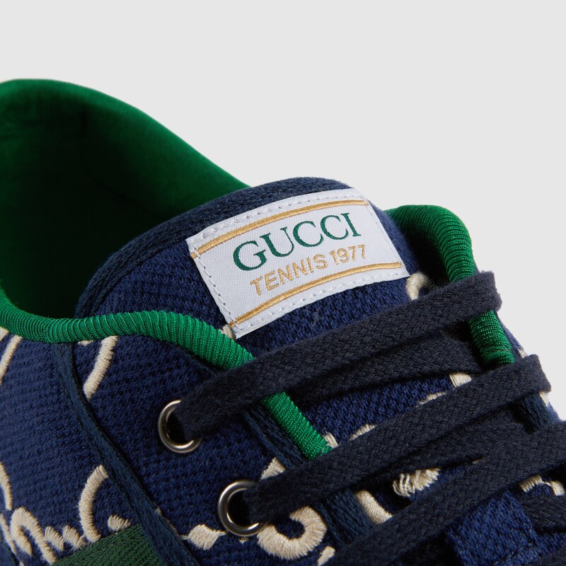 gucci sneakers navy blue