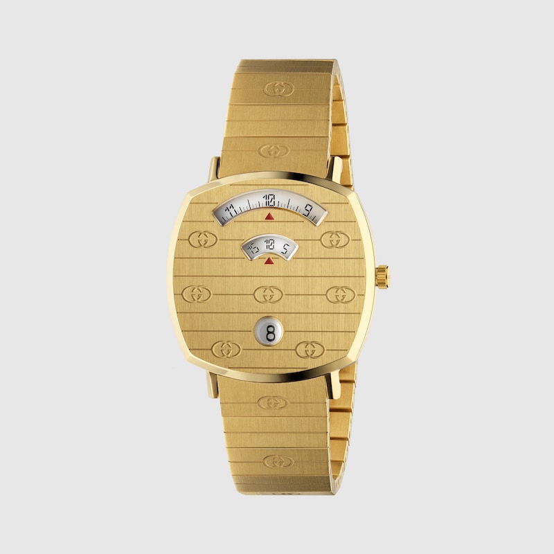 Orologio Grip, 35 mm in oro giallo PVD | GUCCI® Italia