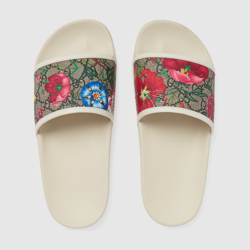 Women's gg flora slide sandals clearance