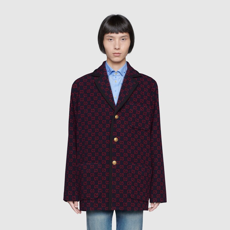gucci red blazer