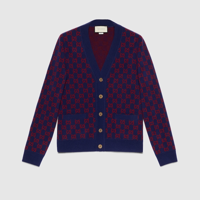 gucci red cardigan