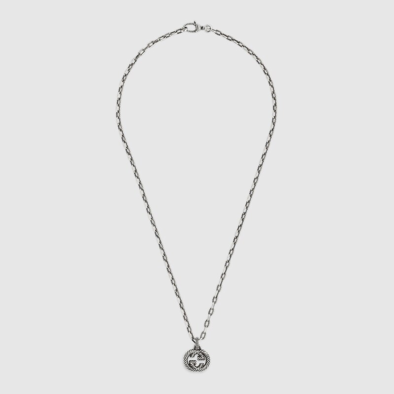 gucci necklace interlocking g