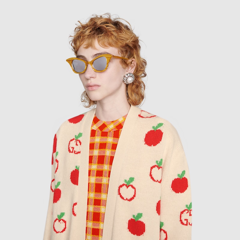 gucci apple cardigan