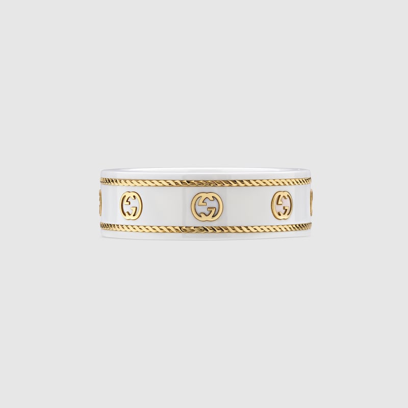 Icon 18k Ring With Interlocking G Icon 18k Ring With Interlocking G