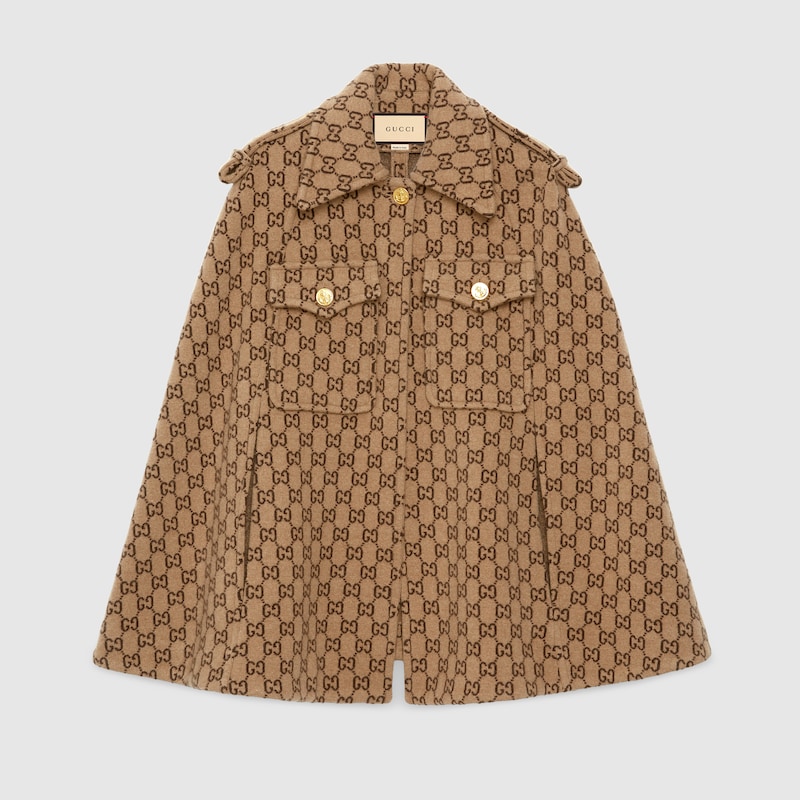 gucci wool cape