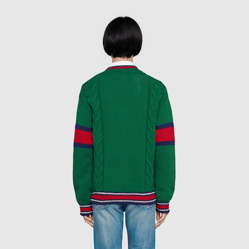 gucci cable knit sweater