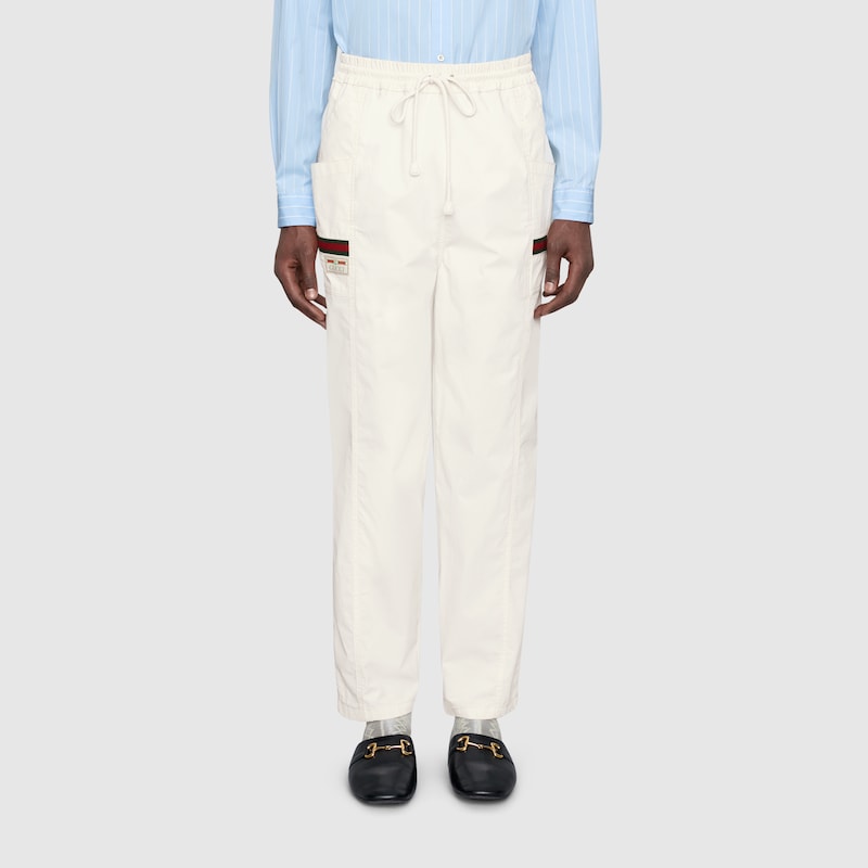 gucci white trousers