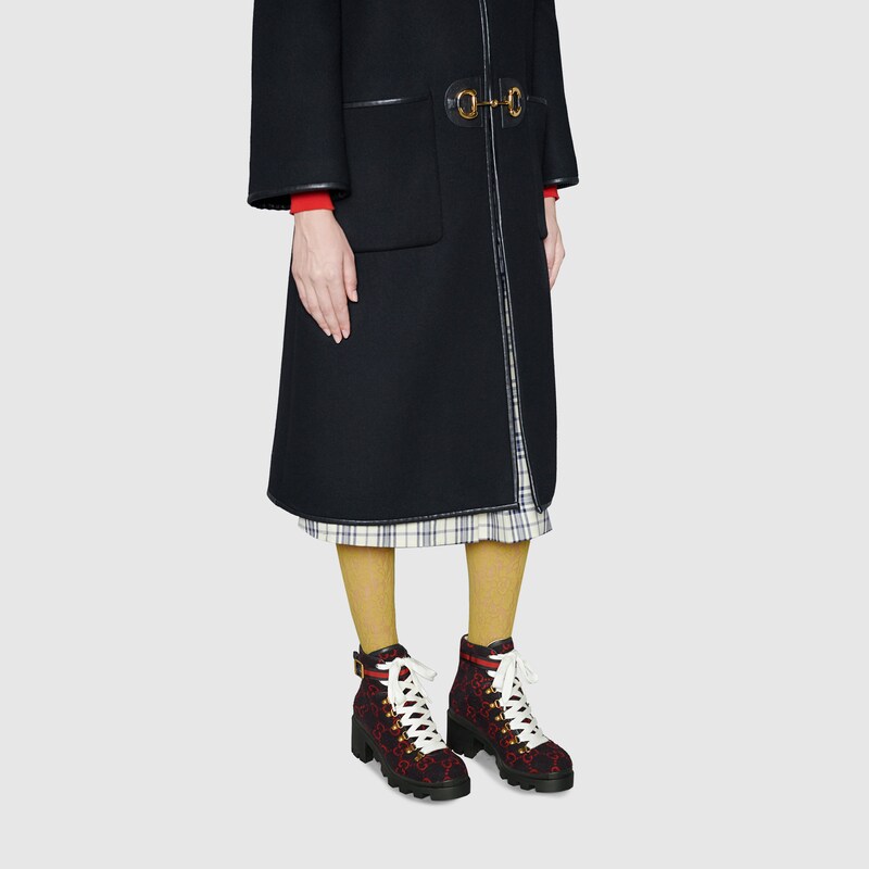 gg wool ankle boot black