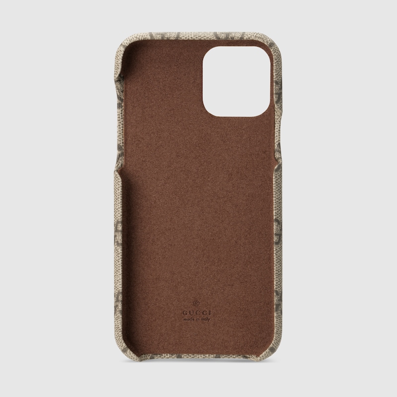 Cover per iPhone 11 Pro Ophidia GG in beige ed ebano | GUCCI® Italia