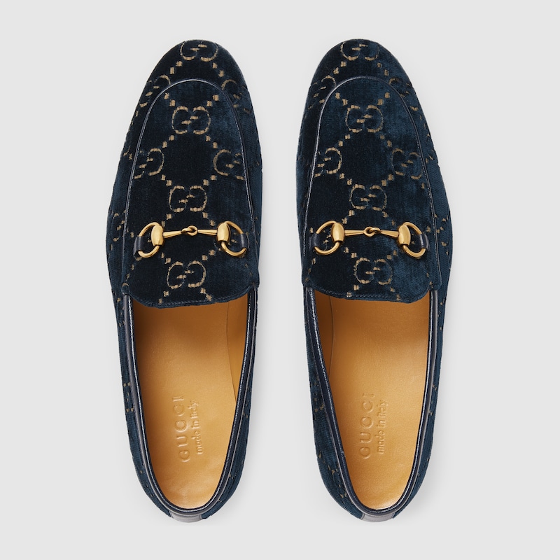 velvet gucci loafers