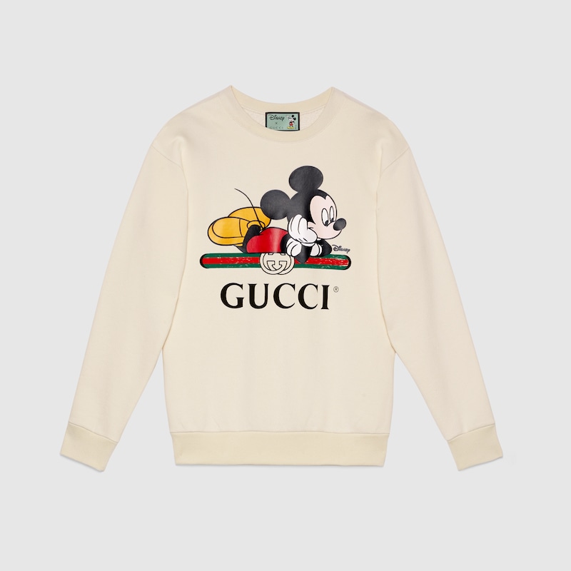 灰白色棉布disney X Gucci寬身衛衣 Gucci 香港