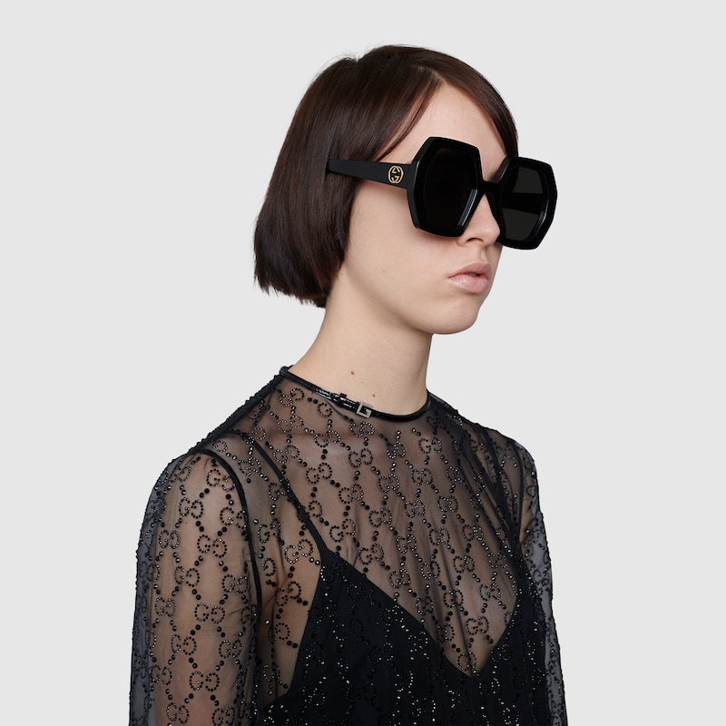 gucci octagon glasses