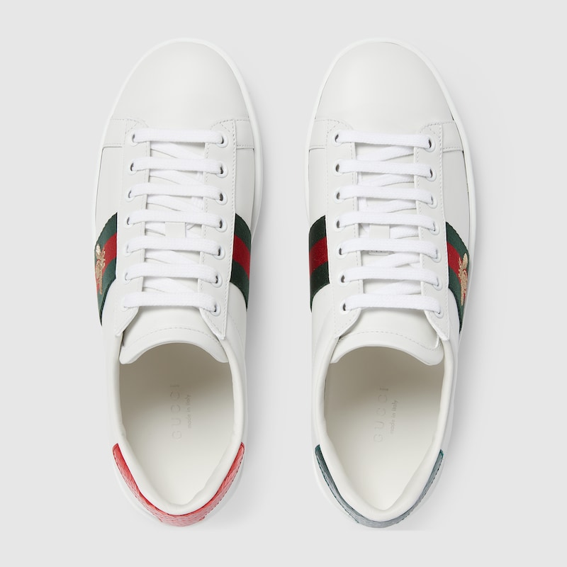 womens gucci bee trainers