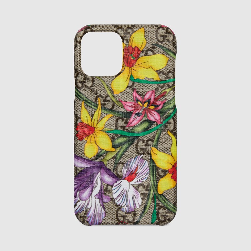 Iphone 11 Pro Hulle Mit Gg Flora Print Gucci De