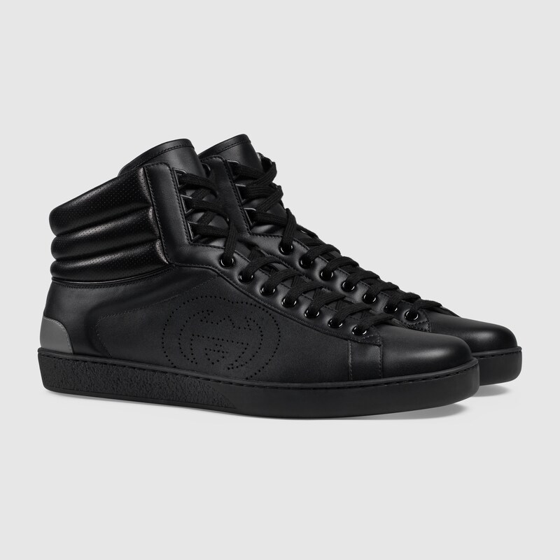 gucci black high tops