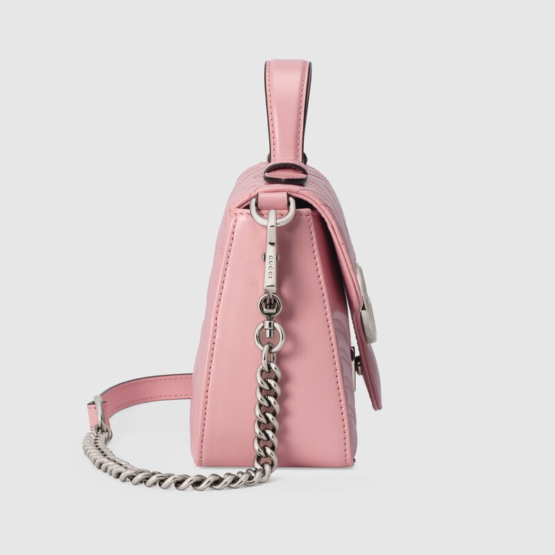gucci marmont top handle pink
