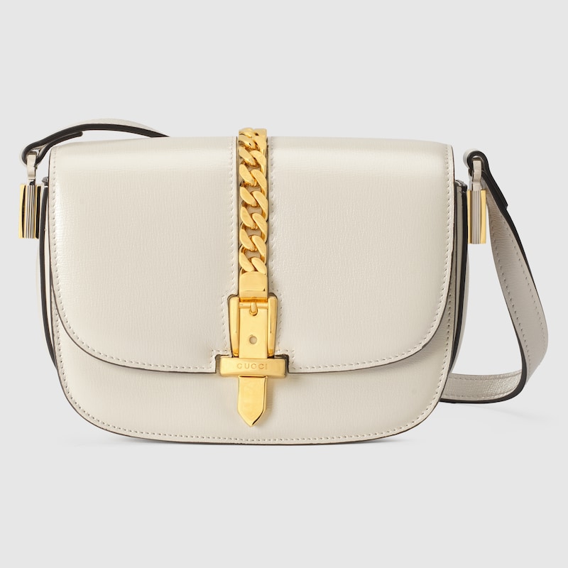 gucci white sylvie bag
