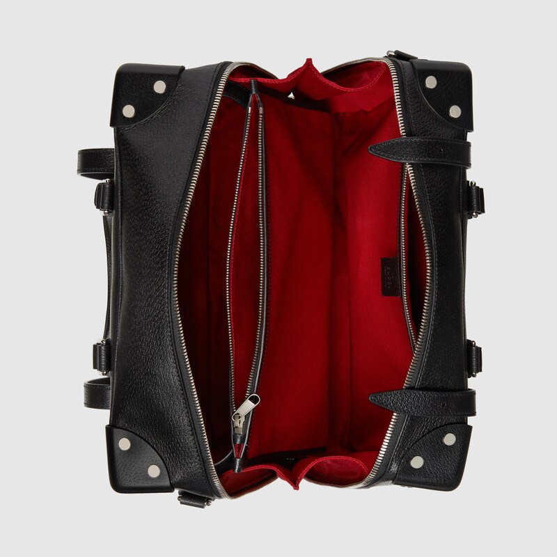 Minimaleta de piel en negro | GUCCI® ES