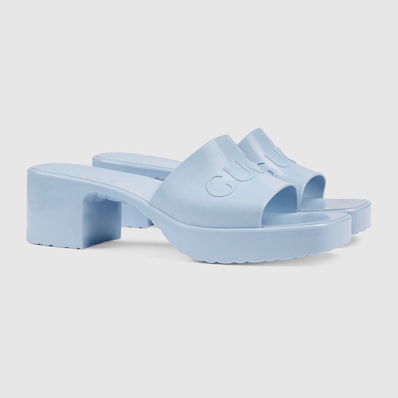 baby blue gucci slides
