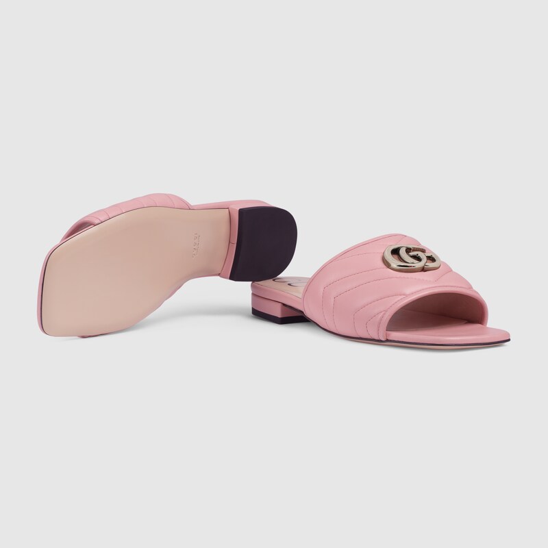 womens pink gucci slides