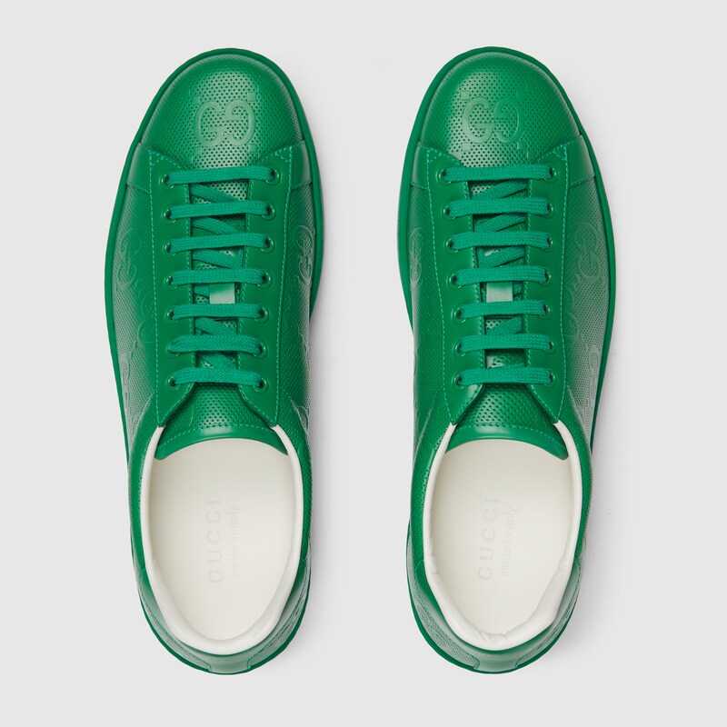 green gucci sneakers