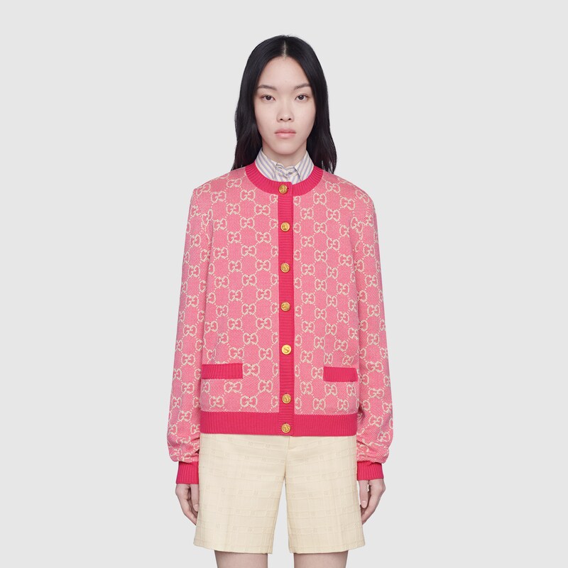 pink and gold gucci sweater