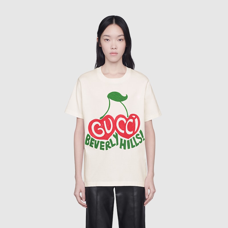 Gucci Beverly Hills チェリー プリント Tシャツ Gucci Jp