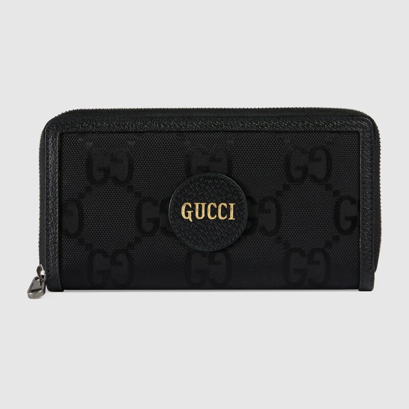 Gucci Off The Grid ジップアラウンドウォレットブラック GG ECONYL