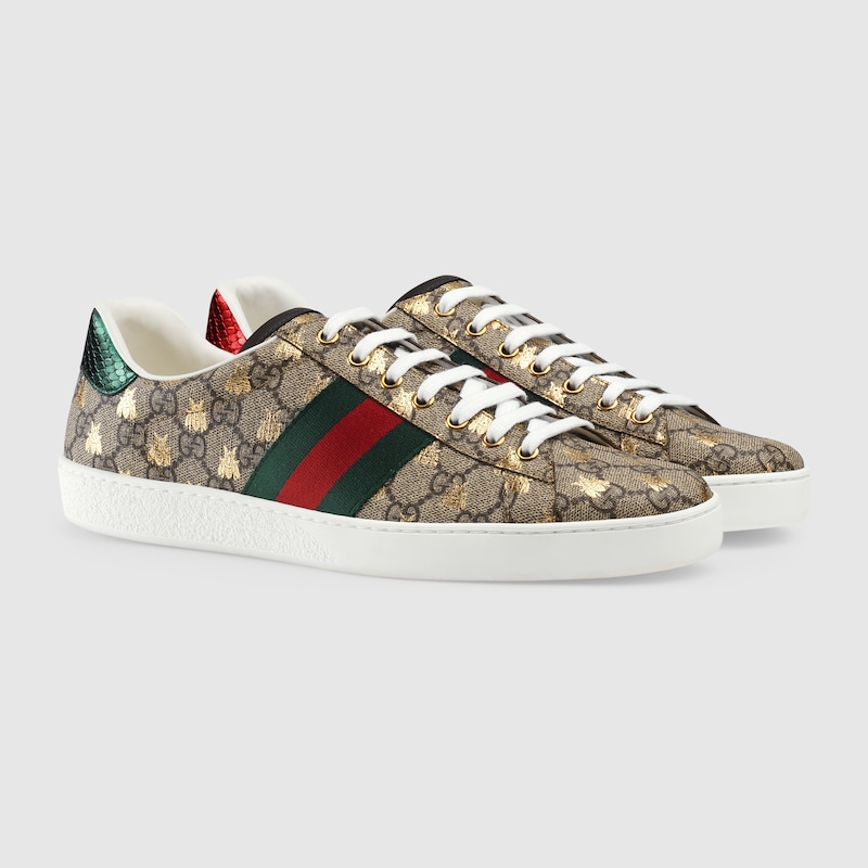 gold gucci sneakers mens