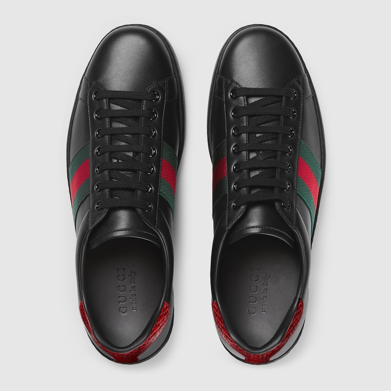 gucci black shoes mens