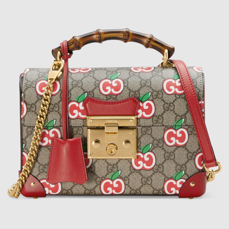 gucci red padlock bag
