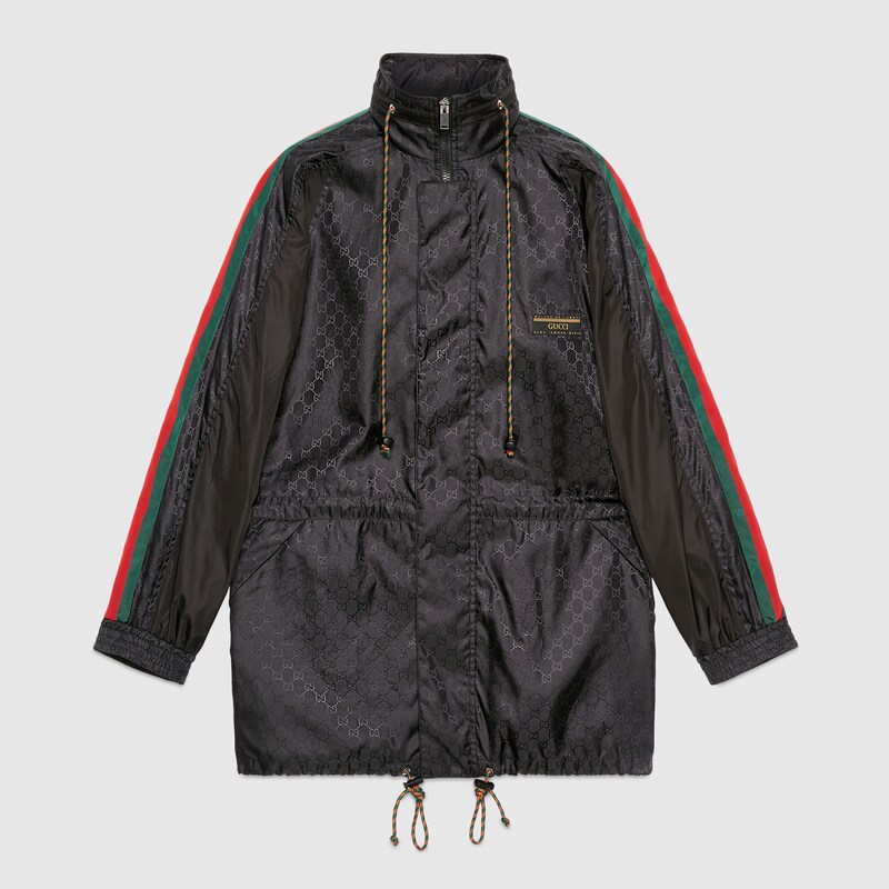 GGジャカード ナイロン ジャケットブラック GGナイロン | GUCCI® JP GGジャカード ナイロン ジャケットブラック GGナイロン | GUCCI® JP