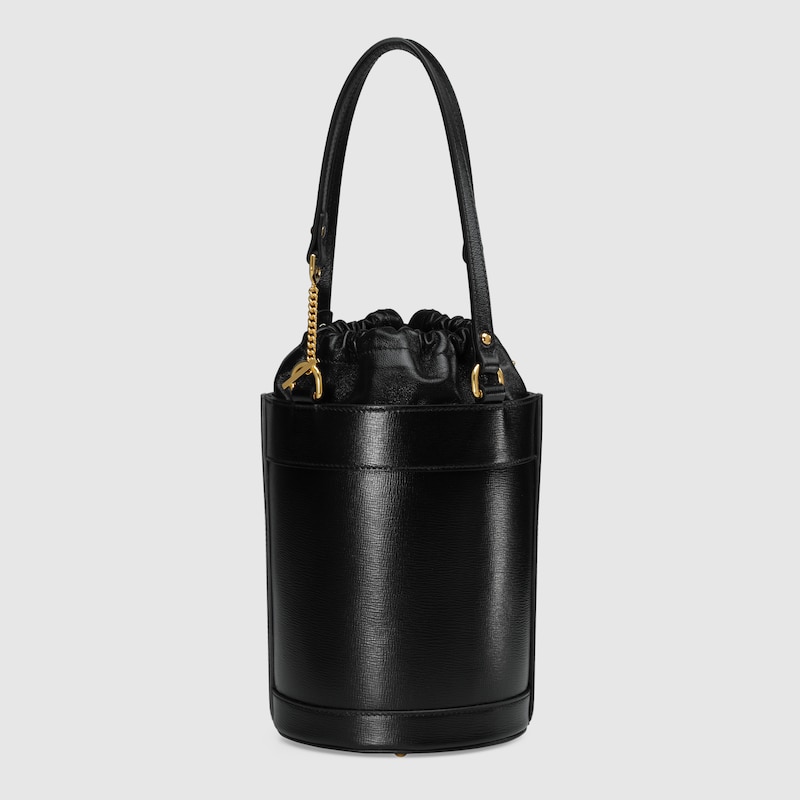black gucci bucket bag