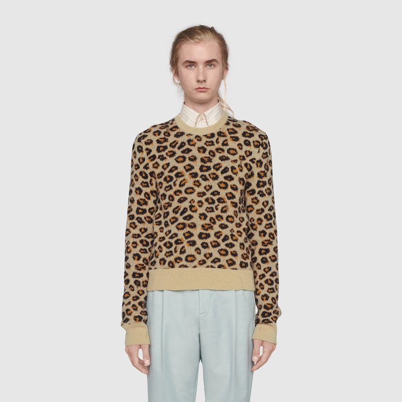 gucci children's sweatshirt with leopards