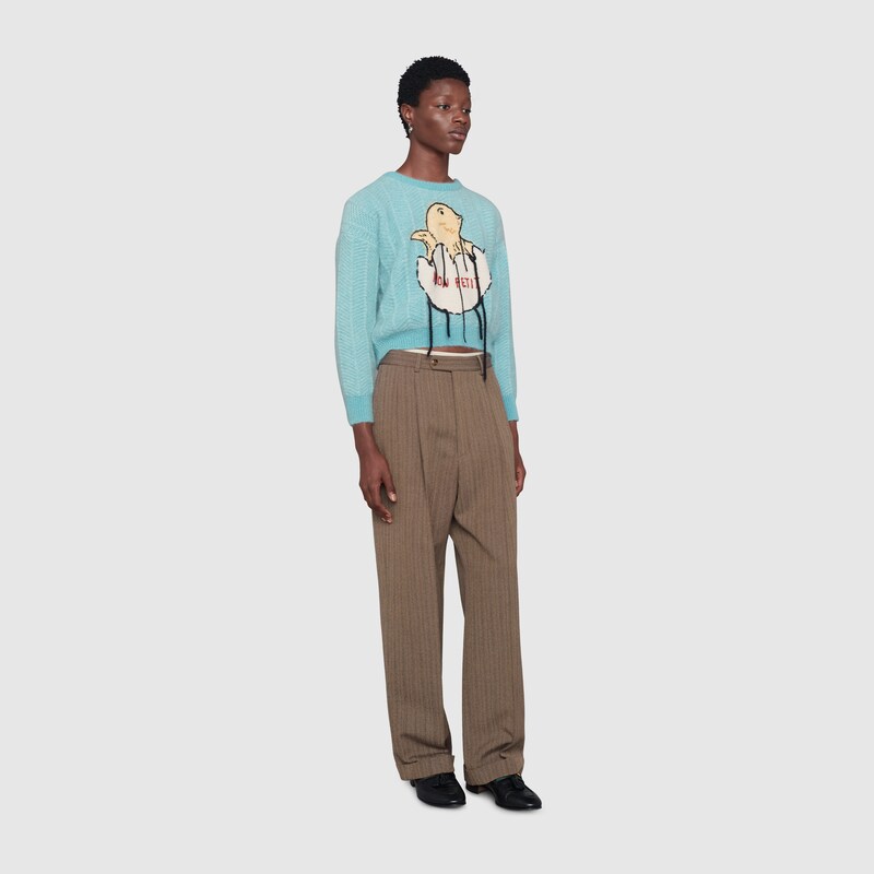gucci mon petit sweater blue