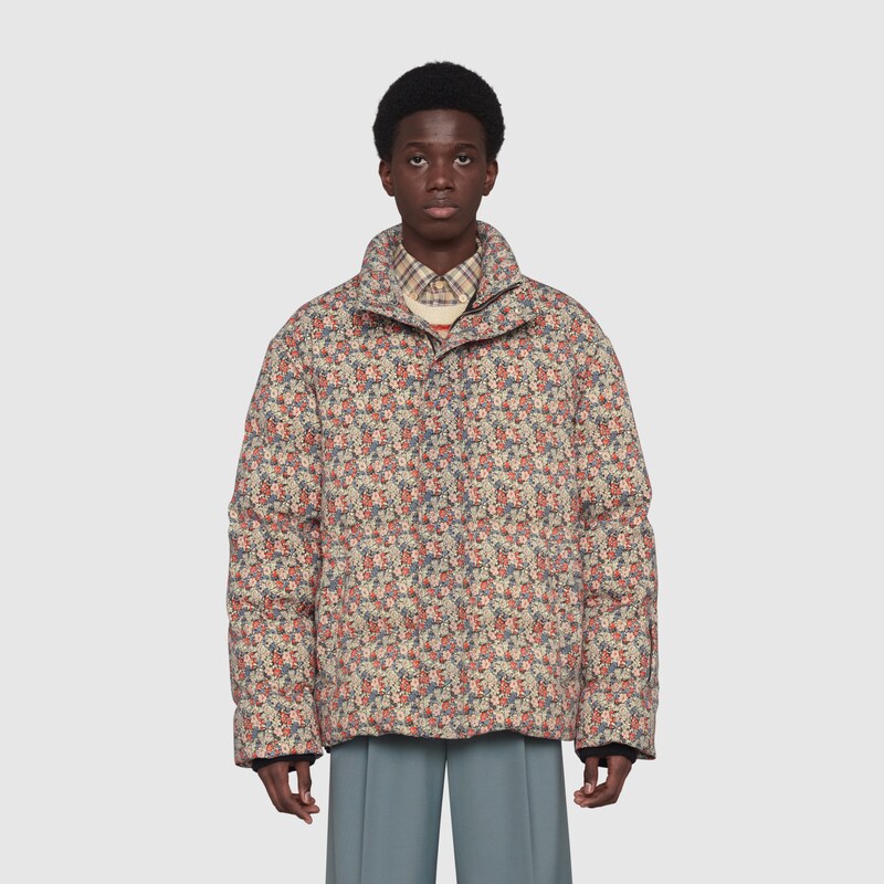 gucci floral bomber